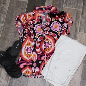 Sunny Leigh Women Top Size S Button Down